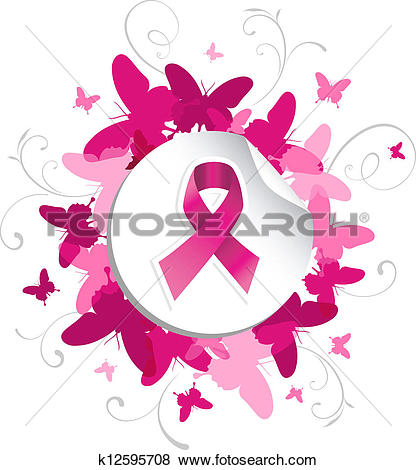 12 Cancer Pink Ribbon Clip Ar