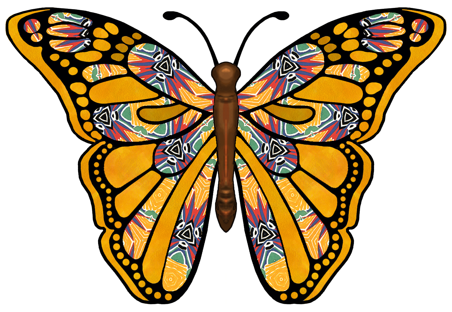 Butterfly Clip Art Artbyjean Butterflies Butterfly With Bright
