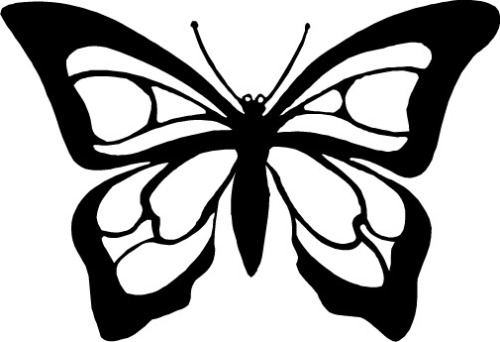 Butterfly clipart black and white panda free clipart