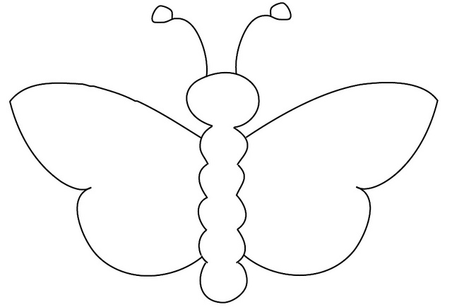 Butterfly Outline Clip Art - Butterfly Outline Clipart