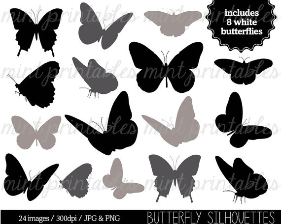 Butterfly Silhouette Vector G