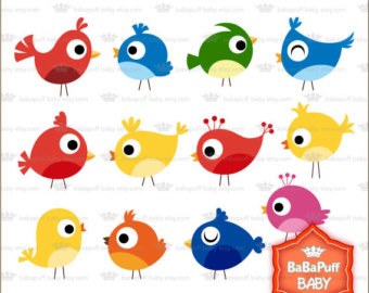 Buy 2 Get 2 Free ---- Baby Birds Clipart ---- Personal and Small Commercial Use ---- BB 0395