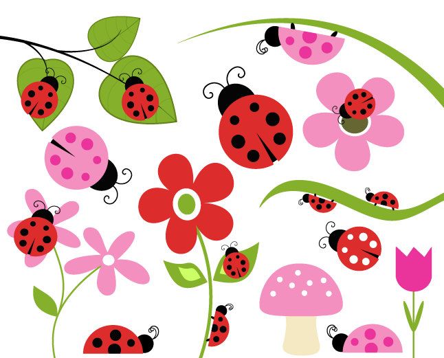 BUY 2 GET 2 FREE Lady Bug Clip Art Bug by DennisGraphicDesign. $5.00 USD,
