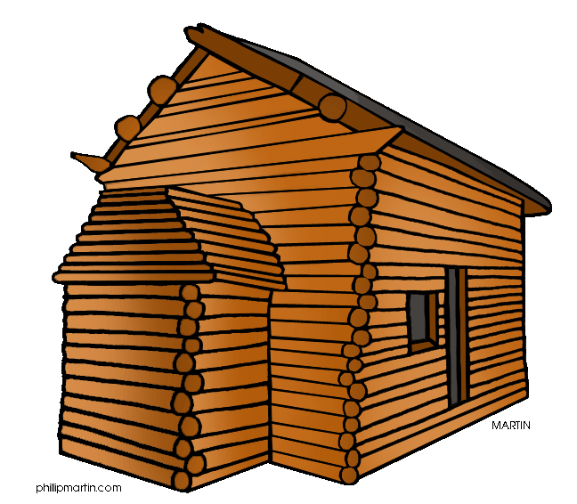 Cabin Clip Art - Log Cabin Clip Art
