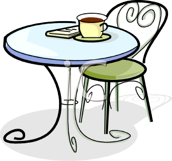 cafeteria table clipart - Cafe Clip Art