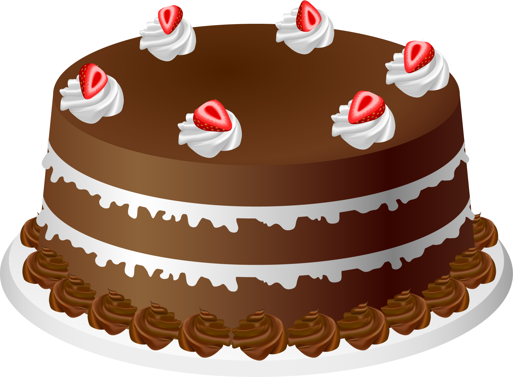 Chocolate cake clip art - Cake Clipart
