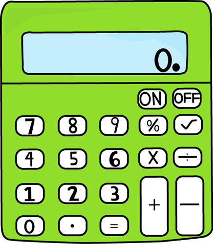 Calculator Black Clipart