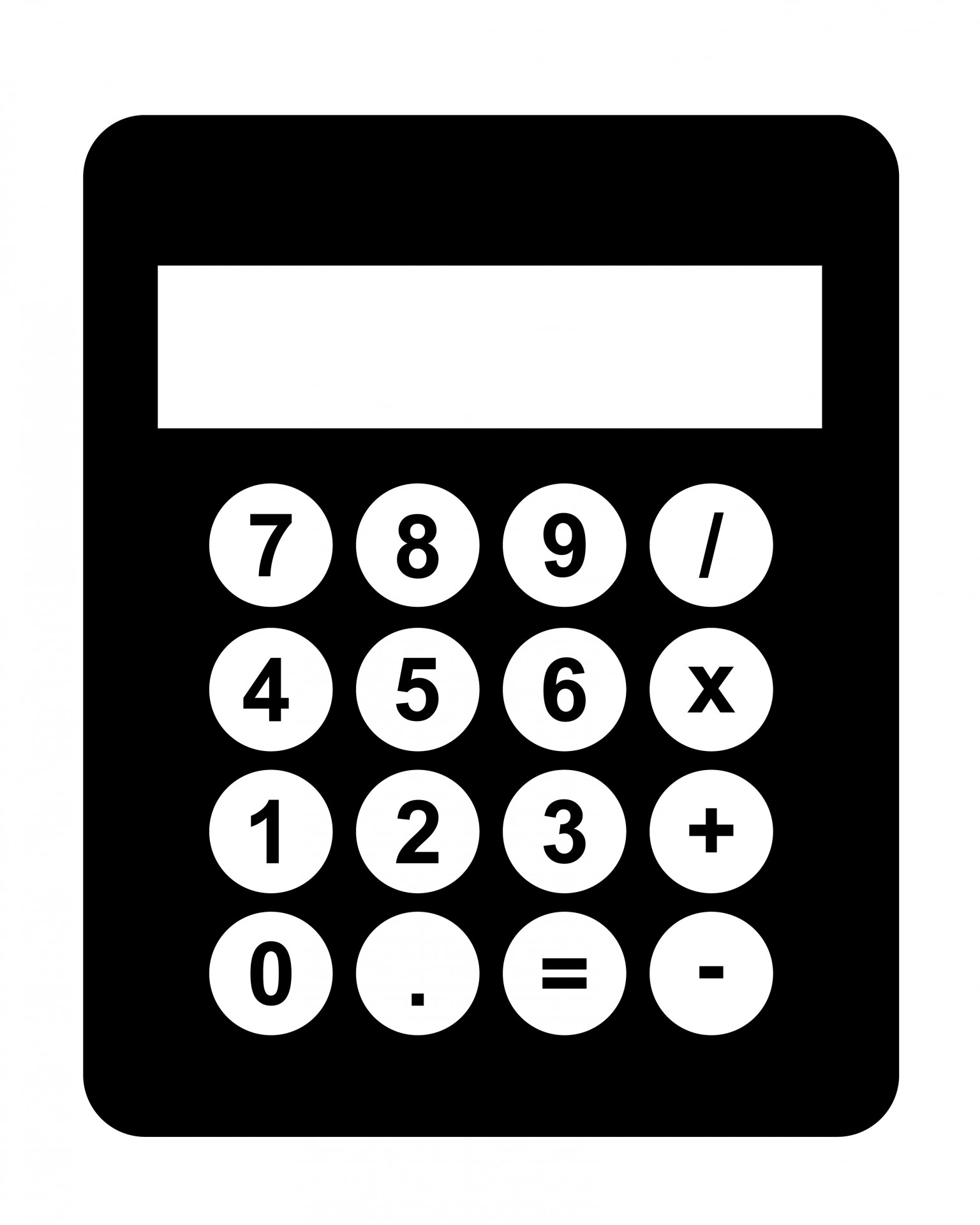 Calculator Black Clipart - Calculator Clip Art