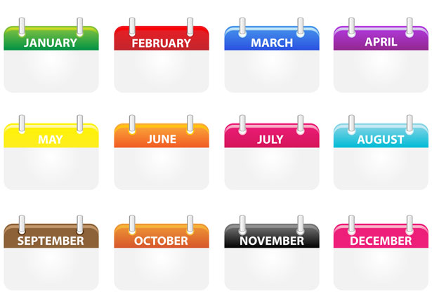 Calendar Icons Clipart Free