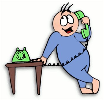 Scared Phone Call Clipart