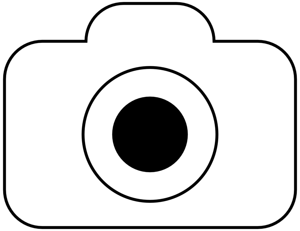 Camera Clipart Black and White