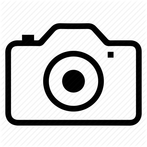 Camera Outline Icon - Camera Clipart Black And White