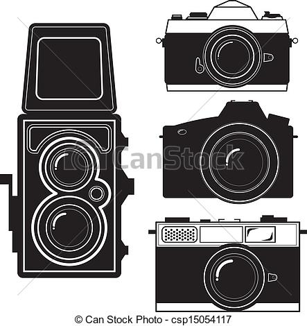 ... camera vintage camera vec - Vintage Camera Clipart