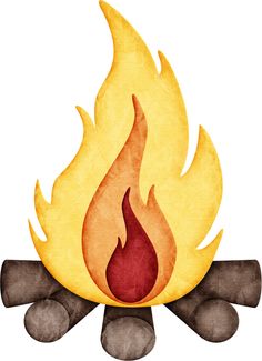 Camp Fire Clip Art - - Clipart Campfire