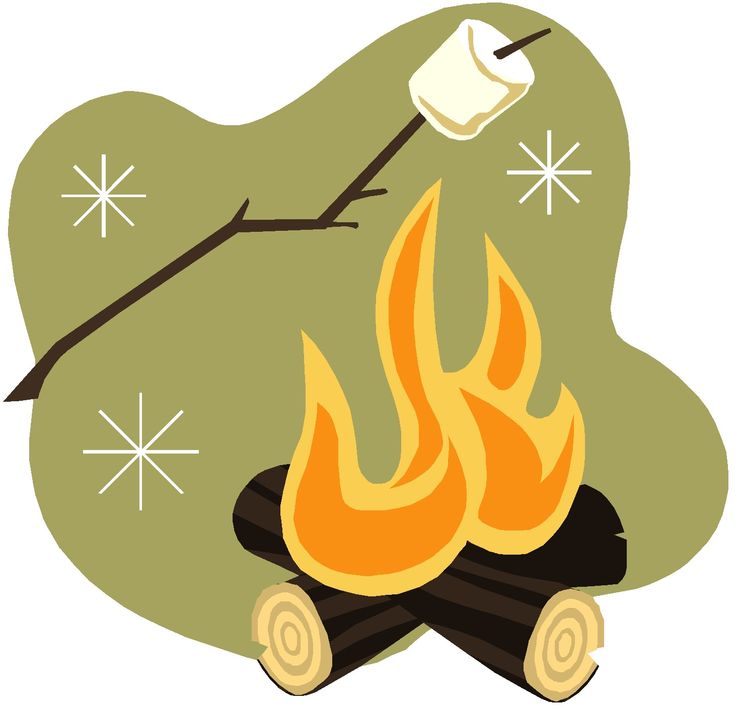 Campfire Illustration - Camp Fire Clipart