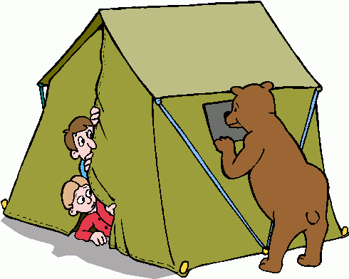 Camping With Bears Clipart Ca - Clip Art Camping