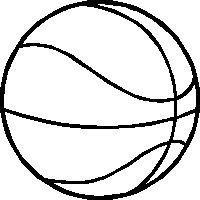 Can T Find The Perfect Clip A - Basketball Outline Clip Art