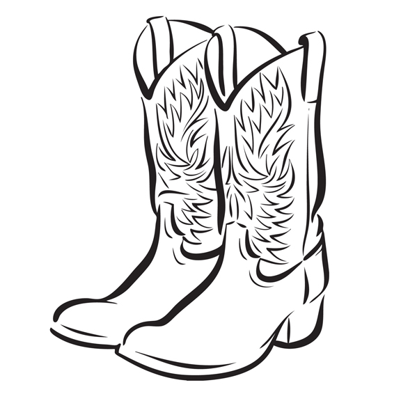 Can T Find The Perfect Clip A - Cowboy Boot Clipart