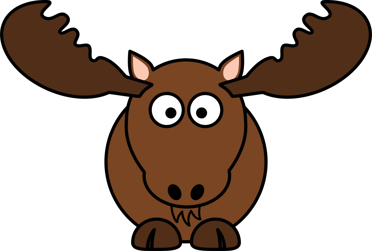 Moose Tracks Clip Art Mascot 