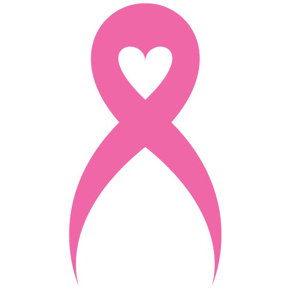 Cancer Awareness Ribbon Clip  - Breast Cancer Clipart