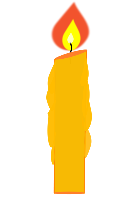 Candle Birthday Clipart Pictu - Candle Clip Art
