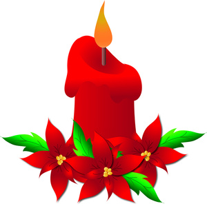 christmas candle clipart