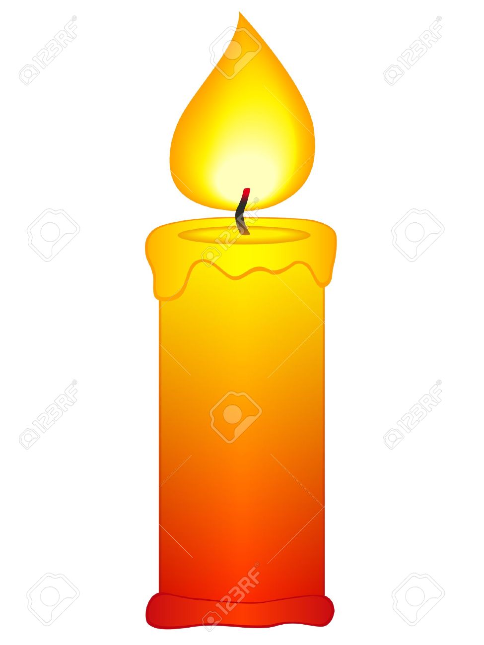 Free White Candle Clip Art