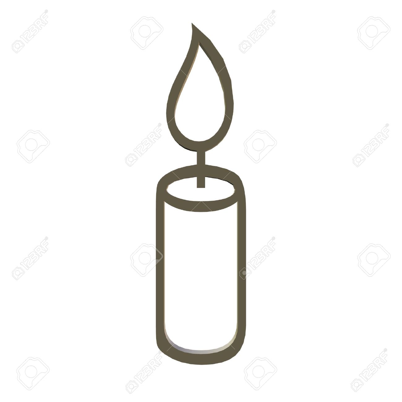 clipart, candle, Stock Photo - 1789655