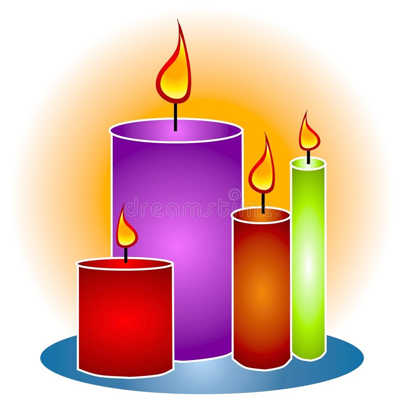 Download Lit Decorative Candles Clipart Stock Illustration - Illustration  of clip, glows: 2887114