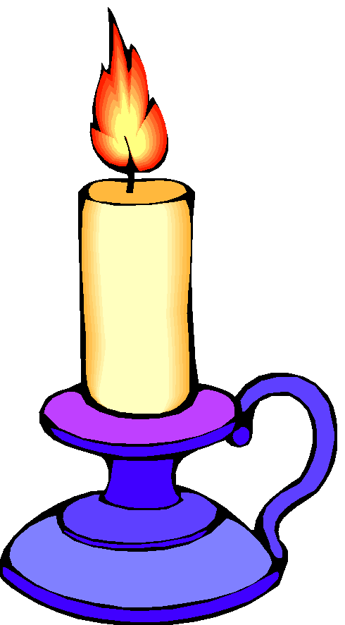 Candle flame clipart black an - Clipart Candle
