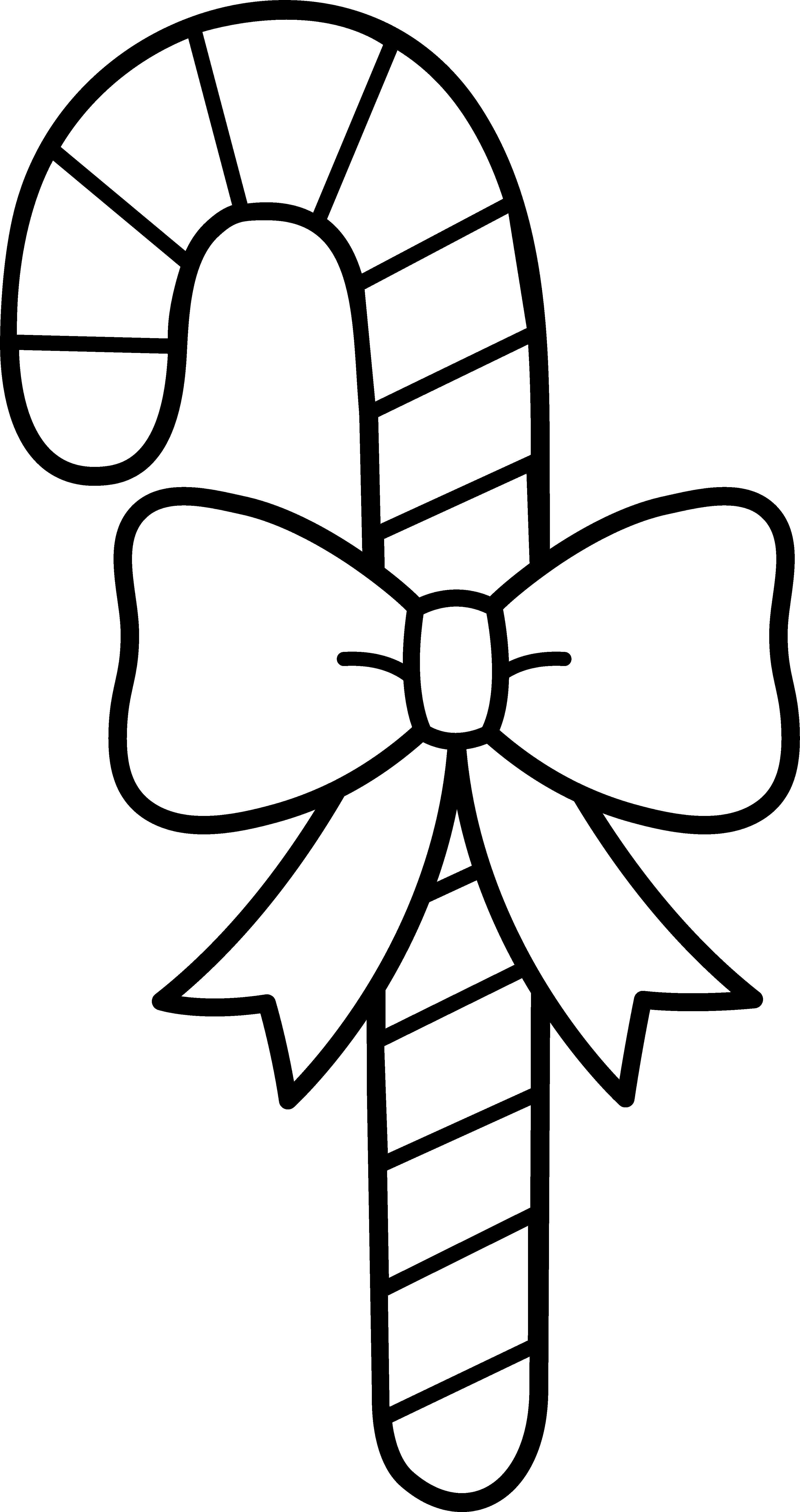... Candy cane black and white clipart ...