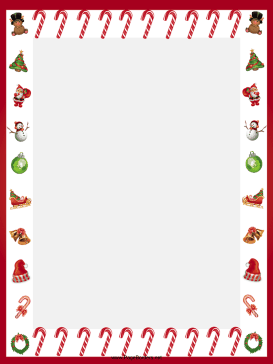 Candy Cane Border Clipart ... Free Printable Christmas Candy .