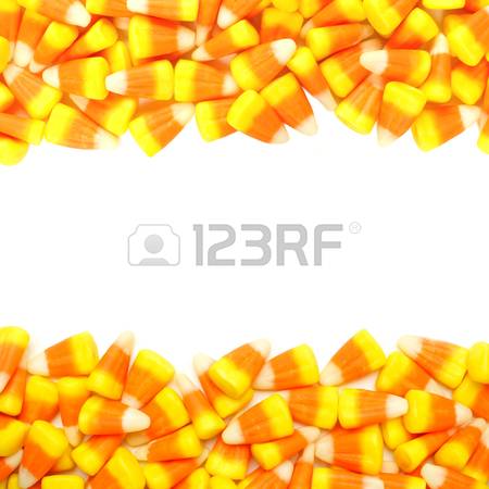 Halloween candy corn double b - Candy Corn Border