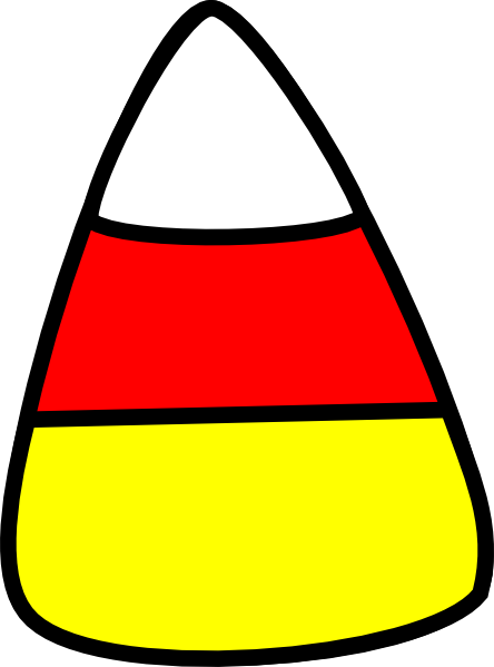Candy Corn Clip Art Black And - Candy Corn Clipart