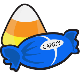 Halloween candy clipart free 