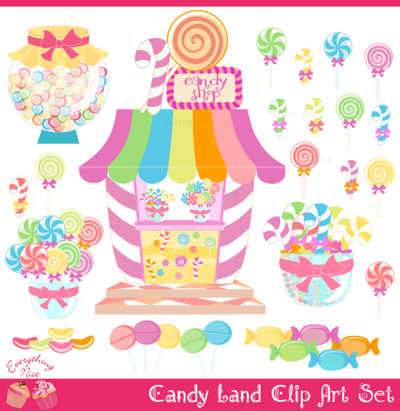 Candy Land Candy Shop Clip Art ..
