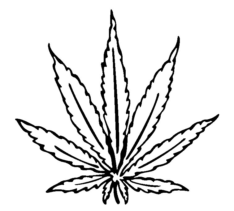 Marijuana Weed Leaf Clipart .