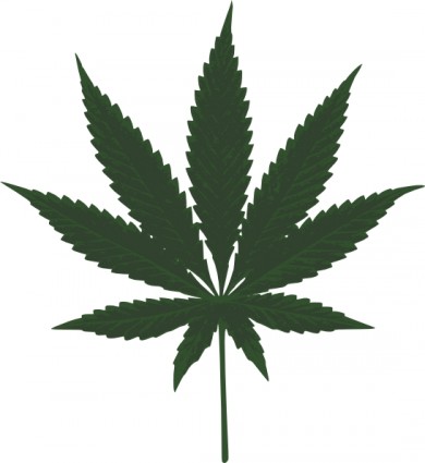 Cannabis Leafs Clip Art Free  - Pot Leaf Clipart