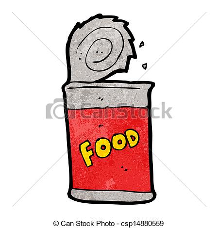Cartoon Canned Food Vector
