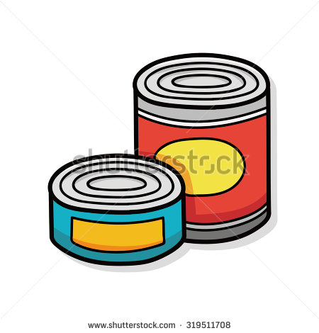Canned food doodle - Canned Food Clip Art