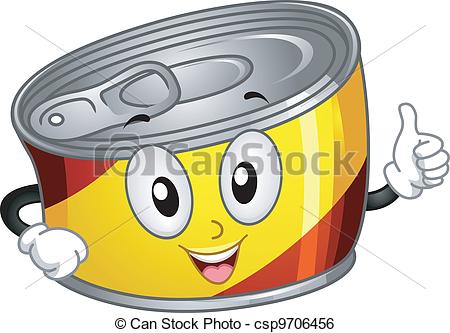 Canned Food Vector Clipartby PhotoEuphoria11/1,080; Canned Food Mascot - Mascot Illustration of a Canned Food