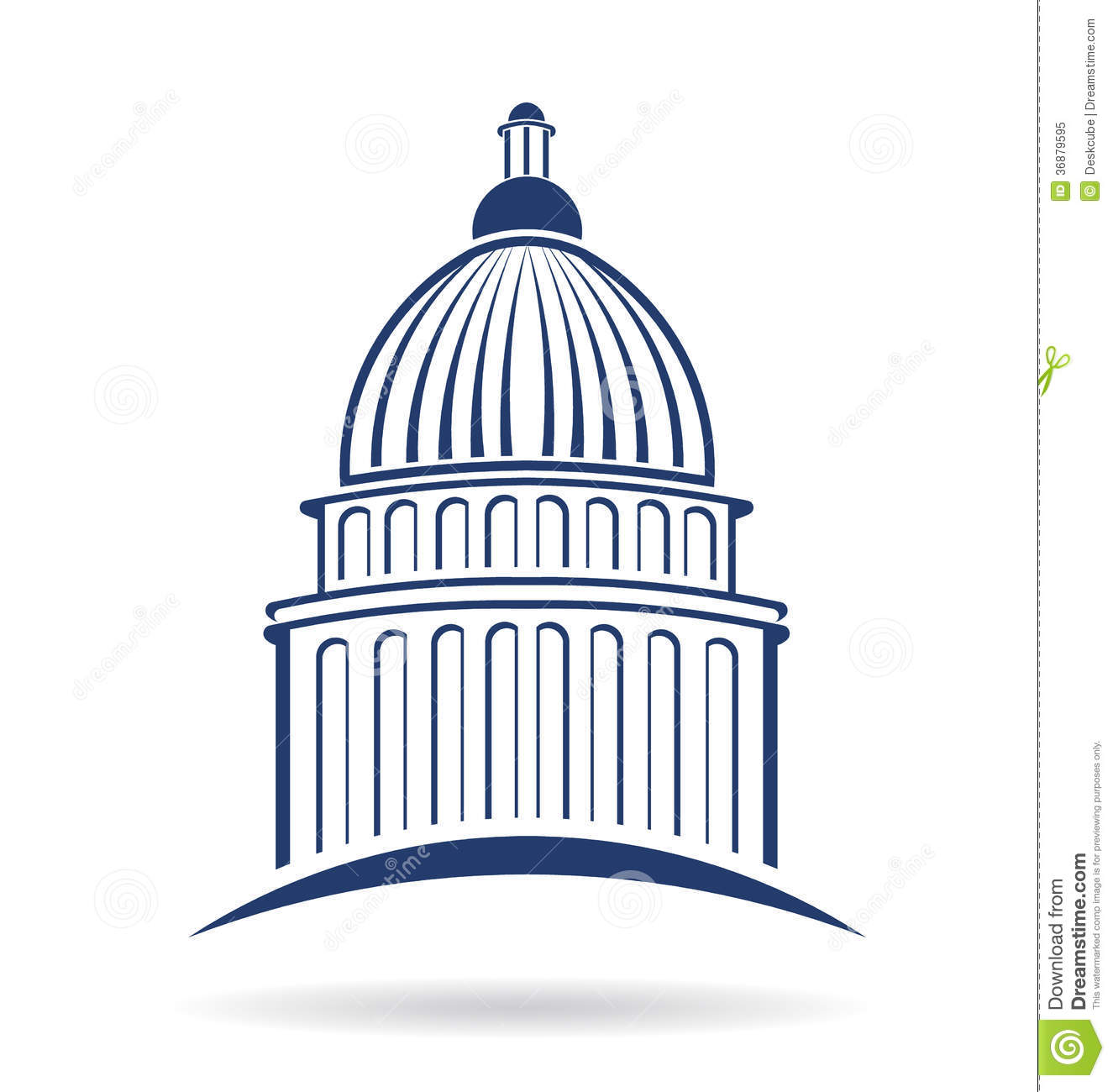 Capitol building Logo . - Capitol Building Clipart