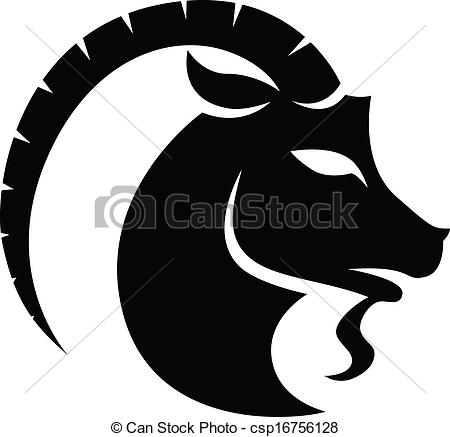 Black Capricorn Zodiac Star S - Capricorn Clipart