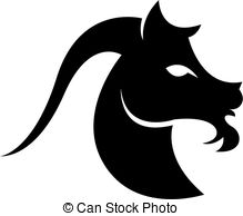 . ClipartLook.com Black zodiacs capricorn - Black capricorn isolated on white