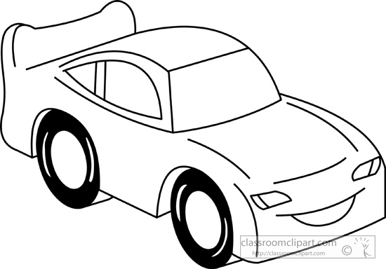 car clipart black and white - Black And White Car Clipart