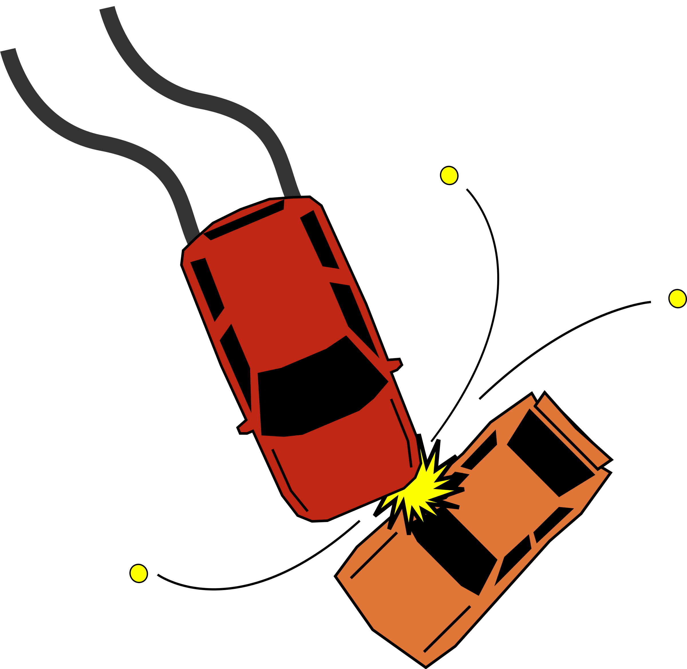 Car Accident - Car Crash Clip Art