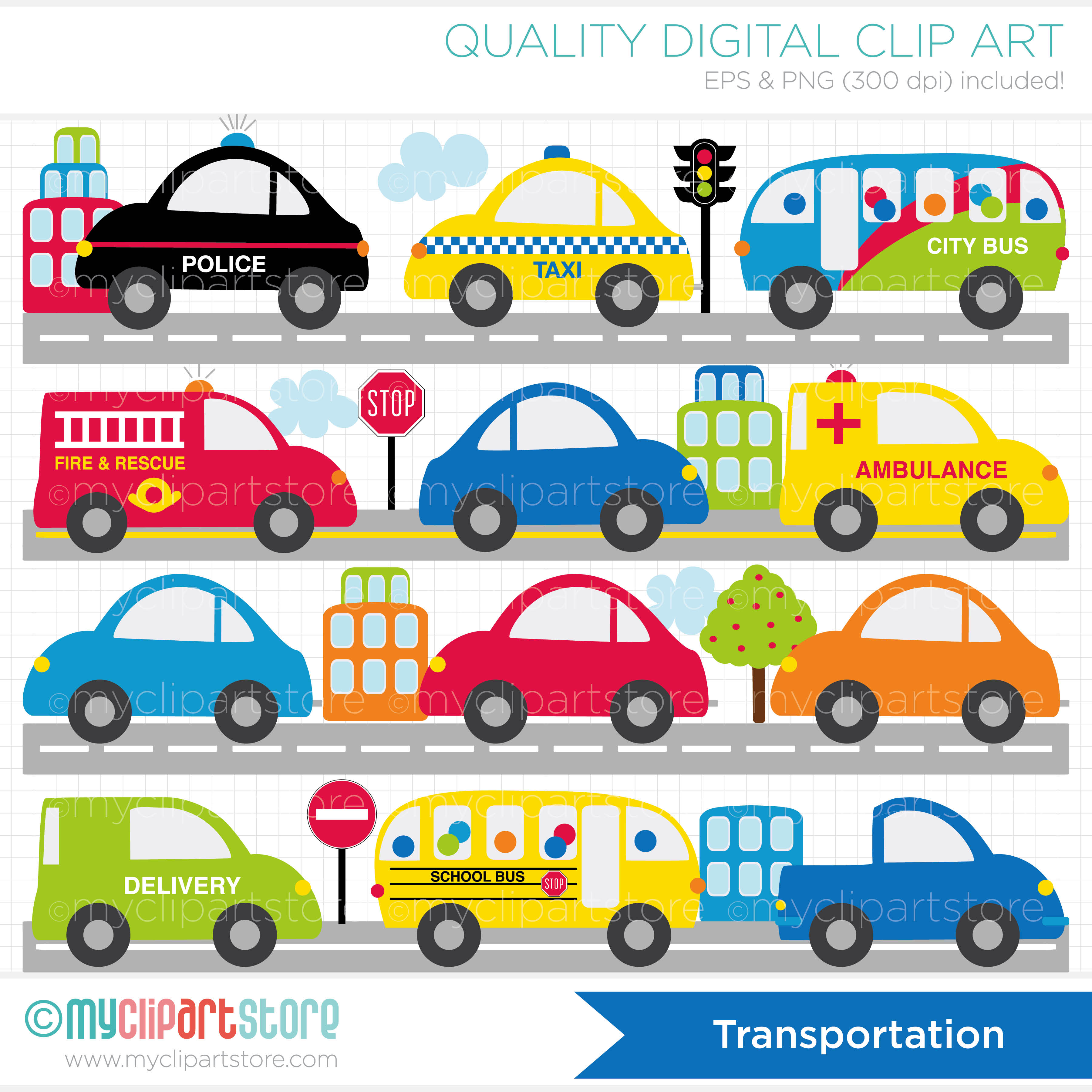 Car Border Clip Art Transport - Clip Art Transportation