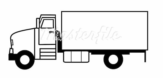 Car Clipart Black And White C - Truck Clipart Black And White
