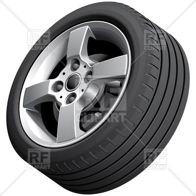 Alloy car wheel, isolated on white background, 112911, download  royalty-free vector ClipartLook.com 