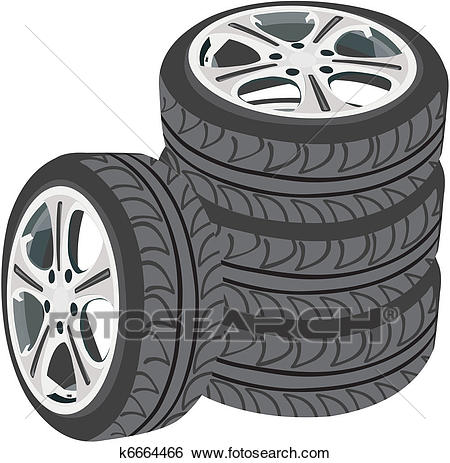 Clip Art - Car wheels. Fotosearch - Search Clipart, Illustration Posters,  Drawings,